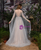 Gray Tulle Beading Illusion Prom Dress