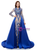 Royal Blue Mermaid Sequins Two Piece Prom Dress