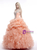 Orange Straps Organza Beading Sequins Quinceanera Dresses