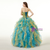 Colorful Organza Ruffle Beading Pleats Quinceanera Dresses