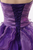 Purple Organza Pleats Beading Sweetheart Quinceanera Dresses