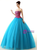 Blue Tulle Lace Appliques Sweetheart Quinceanera Dresses