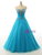 Blue Tulle Pleats Beading Sweetheart Quinceanera Dresses