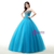 Blue Tulle Pleats Beading Sweetheart Quinceanera Dresses