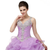 Purple Ball Gown Beading Organza Quinceanera Dresses