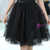 Black Tulle Wave Point Short Sleeve Homecoming Dress