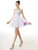 White Tulle Beading Crystal Homecoming Dress