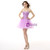 Purple Tulle Crystal Sweetheart Homecoming Dress