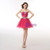 Fuchsia Tulle Crystal Strapless Homecoming Dress