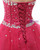 Fuchsia Tulle Crystal Strapless Homecoming Dress