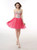 Fuchsia Tulle Sweetheart Crystal Homecoming Dress