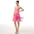 Tulle Strapless Beading Short Homecoming Dress