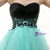 Blue Tulle Sweetheart Appliques Homecoming Dress