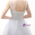 White Tulle Appliques Pearls Pearls Homecoming Dress