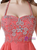 Watemelon Red Chiffon Halter Beading Homecoming Dress