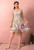 Plus Size Gray Tulle Embroidery Hi Lo Prom Dress