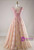 Plus Size Champagne Pink Lace Cap Sleeve Appliques Beading Prom Dress