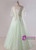 Plus Size Green Embroidery Scoop Prom Dress