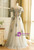 Plus Size Gray Scoop Short Sleeve Appliques Prom Dress