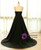 Plus Size Black Tulle Backless Short Sleeve prom Dress