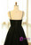 Plus Size Black Tulle Backless Short Sleeve prom Dress