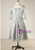 Plus Size Gray Lace V-neck Short Prom Dress