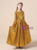 Gold Sequins Long Sleeve Flower Girl Dress