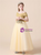 Gold Yellow Tulle Off the Sholuder Appliques Flower Girl Dress