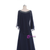 Navy Blue Chiffon Beading Mother Of The Bride Dress