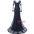 Navy Blue Mermaid Lace V-neck Mother Of The Bride Dress