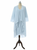 Light Blue Chiffon Pleats Short Sleeve Mother Of The Bride Dress