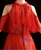 In Stock:Ship in 48 Hours Red Beading Tulle Prom Dress
