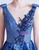 In Stock:Ship in 48 Hours Blue Sequins V-neck Prom Dress