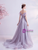 In Stock:Ship in 48 Hours Purple Off the Shoulder Prom Dress