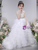 In Stock:Ship in 48 Hours White Tulle Tiers Flower Girl Dress