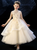 In Stock:Ship in 48 Hours Tulle Appliques Flower Girl Dress