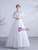 In Stock:Ship in 48 Hours Appliques White Tulle Wedding Dress