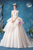 In Stock:Ship in 48 Hours Ivory Tulle V-neck Wedding Dress