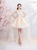 In Stock:Ship in 48 Hours Yellow Tulle Appliques Homecoming Dress