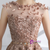 In Stock:Ship in 48 hours Scoop Appliques Homecoming Dress