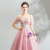In Stock:Ship in 48 Hours Pink Appliques Short Sleeve Quinceanera Dress