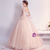 In Stock:Ship in 48 hours Long Sleeve Pink Quinceanera Dress