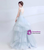 In Stock:Ship in 48 hours Gray Tulle Backless Quinceanera Dress