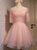In Stock:Ship in 48 hours Pink Tulle Short Dress