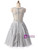 In Stock:Ship in 48 hours Gray Tulle Appliques Beading Dress