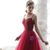 Tulle Satin Spaghetti Straps Beading Prom Dress