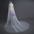 White Tulle Long Wedding Veil