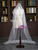 White Tulle Appliques Lace Long Bride Veil