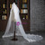 Fashion White Tulle Flower Wedding Veil