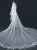 White Appliques Tulle Wedding Veils